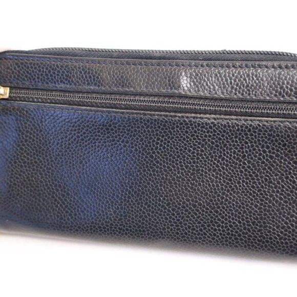 CHANEL Caviar Leather Zip around Long Wallet - Picture 5 of 15